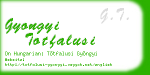 gyongyi totfalusi business card