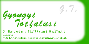 gyongyi totfalusi business card